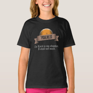 T-shirt Citation de la Bible du Psaume 23