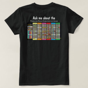 T-shirt Citation de la Bible et chronologie depuis Adam po