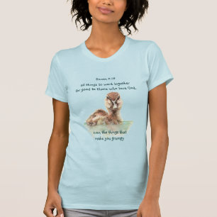 T-shirt Citation de la Bible Inspirationnelle Rom 8:28 Tra