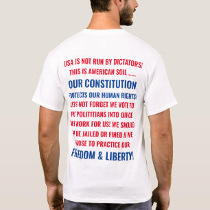 T-SHIRT CITATION DE LA CONSTITUTION DES ÉTATS-UNIS, LIBER