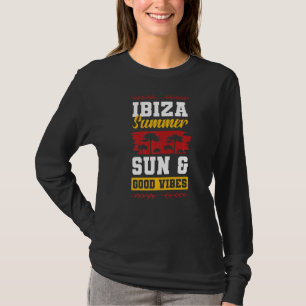 T-shirt Citation de la fête d'été Ibiza Vibes