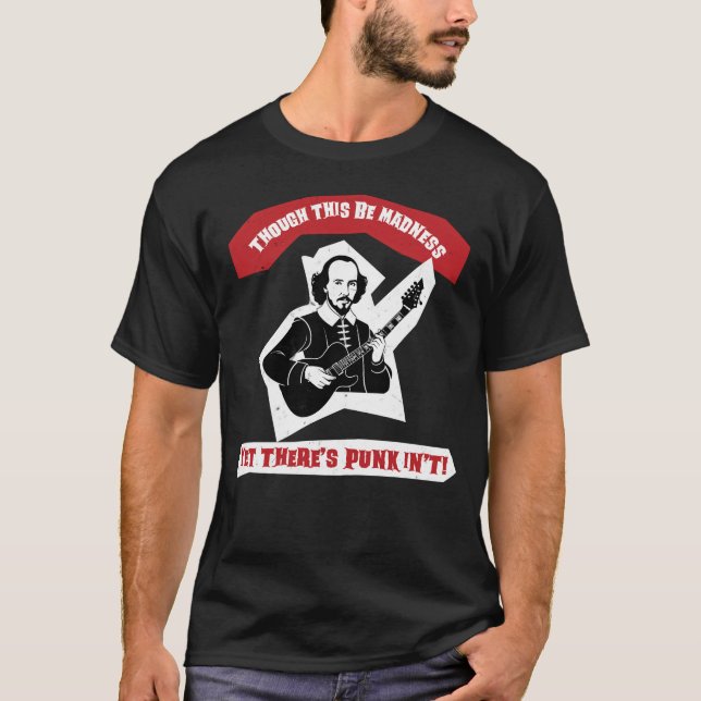 T-shirt Citation de la guitare rose Shakespeare (Devant)