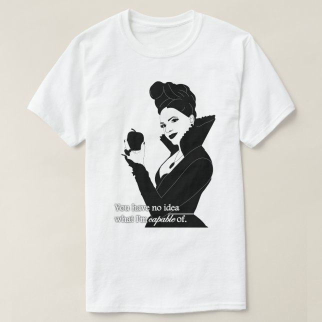 T-shirt Citation de la reine du mal (Design devant)