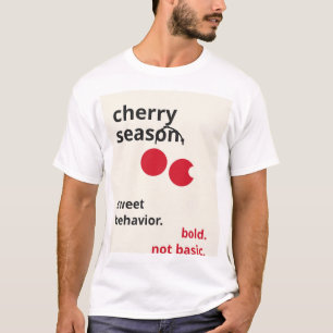 T-shirt Citation de la saison moderne des cerises - Mini r