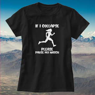 T-shirt Citation de la vie du coureur drôle