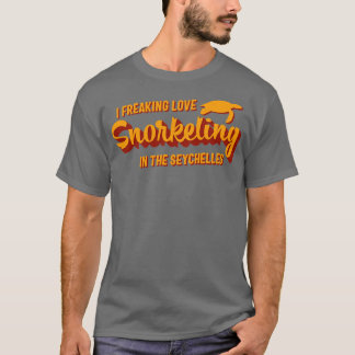 T-shirt Citation de l'amoureux de plongée libre aux Seyche