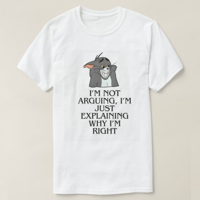 T-shirt Citation de l'argumentation sarcastique amusante T (Design devant)