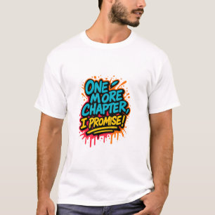 T-shirt Citation de lecture de style graffiti Tee / livre 