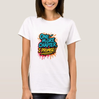 T-shirt Citation de lecture de style graffiti Tee / livre
