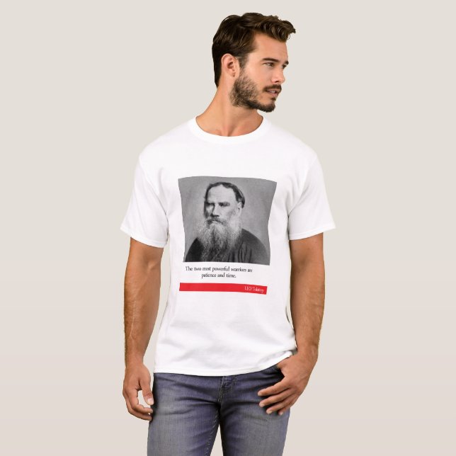 T-shirt Citation de Léon Tolstoï (Devant entier)