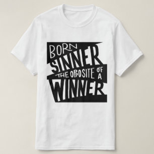 T-shirt Citation de l'Hip hop Né Noir/Blanc