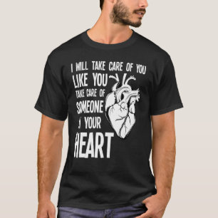 T-shirt Citation de l'infirmière cardiaque drôle Maladie c