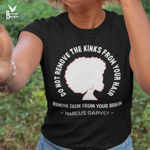 T-shirt Citation de l'Inspirational Marcus Garvey HAIR AFR