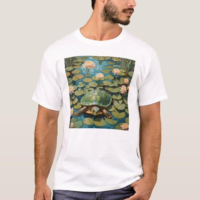 T-shirt Citation de Lotus du Bouddha - (Devant)