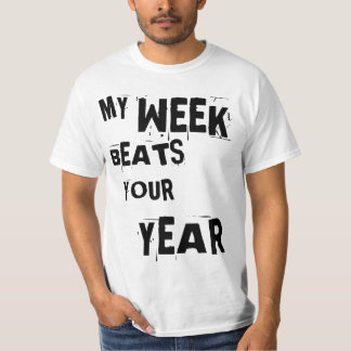 T-shirt Citation de Lou Reed : "Mes battements de semaine