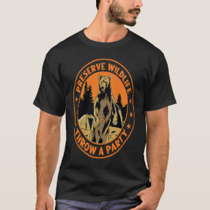 T-shirt Citation de l'ours grizzli à boire à la bière