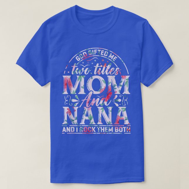 T-shirt Citation de maman et grand-mère Famille Humour Tex (Design devant)