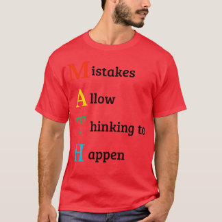 T-shirt Citation de maths fille écolière