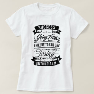 T-shirt Citation de motivation au sujet de copie de noir