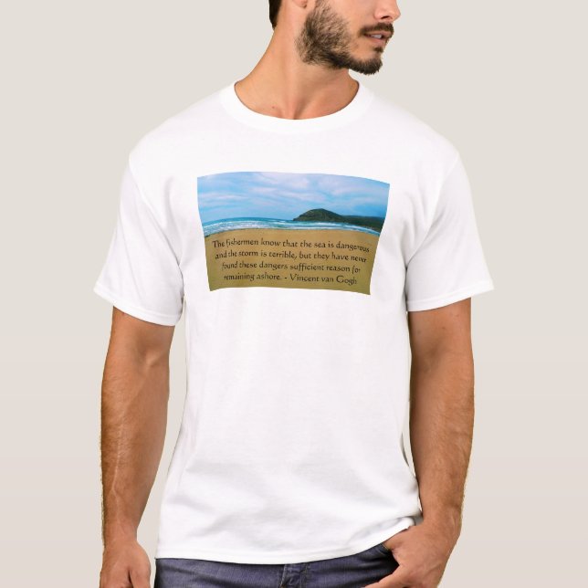 T-shirt Citation de motivation de Vincent van Gogh (Devant)