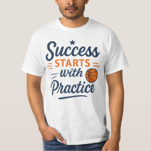 T-shirt Citation de motivation pour le basket-ball pour un