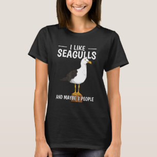 T-shirt Citation de Mouettes Je Aime Les Mouettes Et Peut-