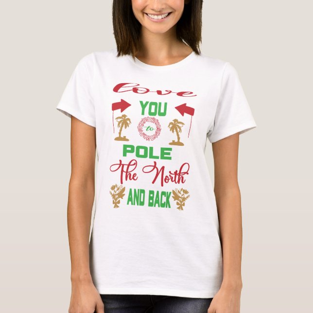 T-shirt Citation de Noël Conception Aimer Vous (Devant)