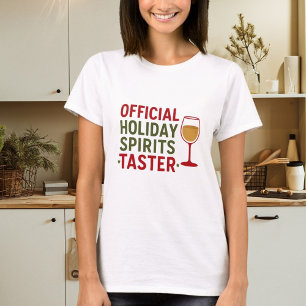 T-shirt Citation de Noël drôle fêtards dégustateur