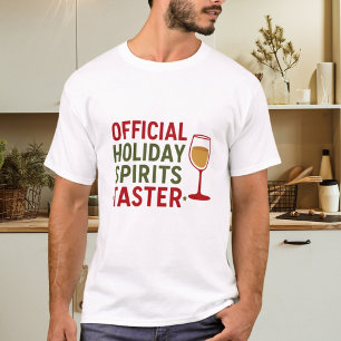 T-shirt Citation de Noël drôle fêtards dégustateur