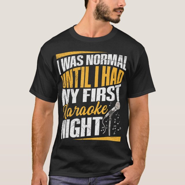 T-shirt Citation de nuit Karaoke pour un chanteur Karaoke (Devant)