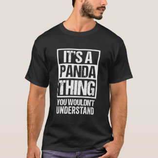 T-shirt Citation De Panda C'Est Une Chose Panda Ours