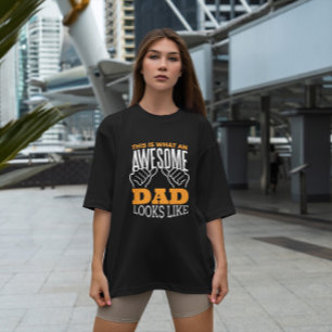 T-shirt Citation de papa génial T Design de chemise