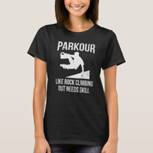 T-shirt Citation De Parkour De Retournement Pour Un Coureu