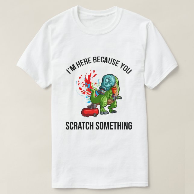 T-shirt Citation de peintre de carrosserie automobile pour (Design devant)