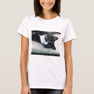 T-shirt Citation De Photo De Chat Motivationnelle Non Jade