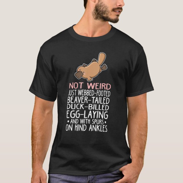 T-shirt Citation De Platypus Monotreme Pour Un Platypus Mo (Devant)