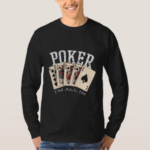 T-shirt Citation de poker pour joueur