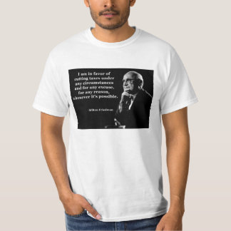 T-shirt Citation de réductions des impôts de Milton