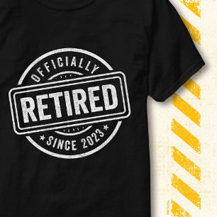 T-shirt Citation de retraite officielle 2023 Vintage Retra
