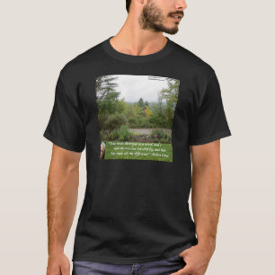 T-shirt Citation de Robert Frost Wisdom "Road Less Travell