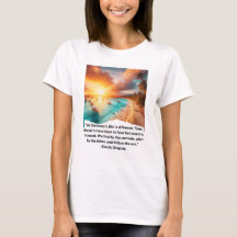 "Citation de sérénité de plage T-shirt"
