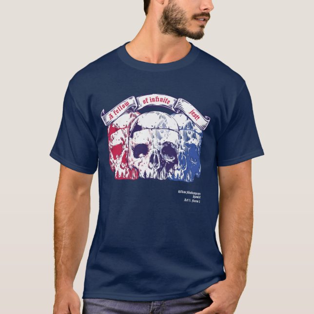 T-shirt Citation de Shakespeare, un camarade de (Devant)