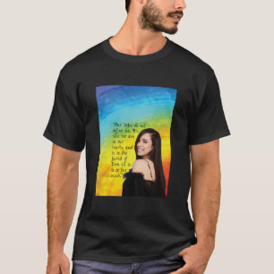 T-shirt Citation de Sofia Carson Rainbow