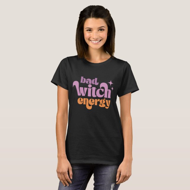 T-shirt Citation de Sorcière d'Halloween (Devant entier)