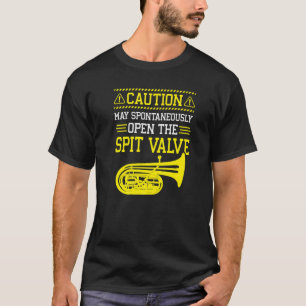 T-shirt Citation de soupape d'évacuation d'instrument Tuba