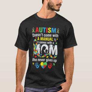 T-shirt Citation de soutien du ruban de puzzle de sensibil