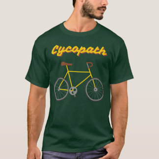 T-shirt Citation de sport de vélo drôle rétro Cycopath