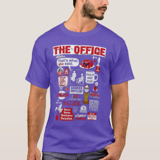 T-shirt Citation de The Office MashUp Vintage ami drôle