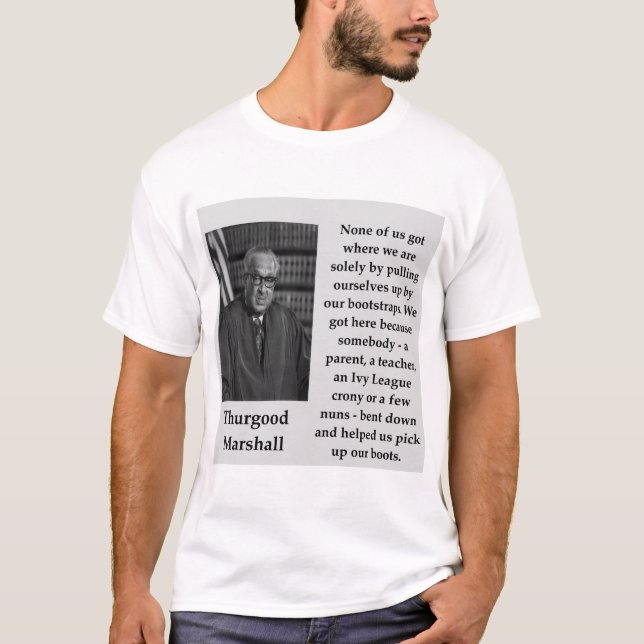 T-shirt Citation de Thurgood Marshall (Devant)