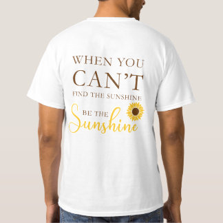 T-shirt Citation de tournesol inspirante